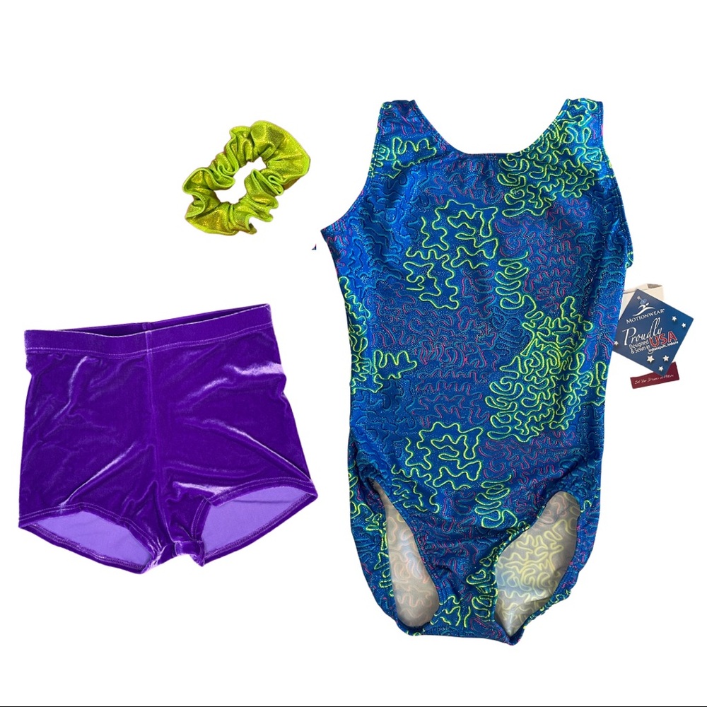Junior Girls Gymnastics Leotard NWT Adult Medium